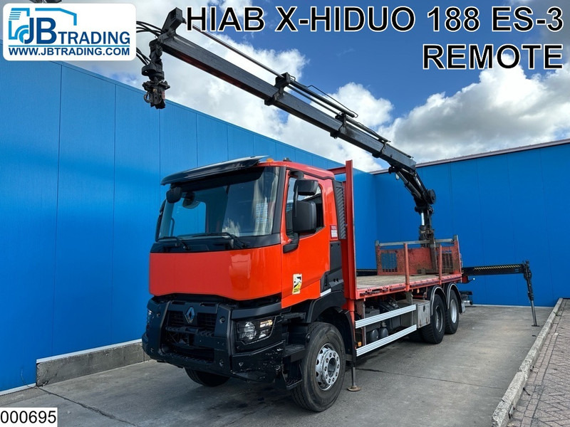 Renault C 430 EURO 6, Steel spring suspension, Hiab - 드롭사이드/ 플랫베드 트럭, 크레인 트럭 : 사진 1 Renault C 430 EURO 6, Steel spring suspension, Hiab - 드롭사이드/ 플랫베드 트럭, 크레인 트럭 : 사진 1