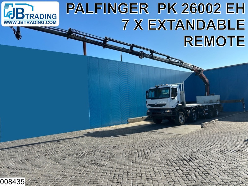 Renault Kerax 430 Dxi 8x4, EURO 5, Palfinger, Remote, Steel suspenion - 드롭사이드/ 플랫베드 트럭, 크레인 트럭 : 사진 1 Renault Kerax 430 Dxi 8x4, EURO 5, Palfinger, Remote, Steel suspenion - 드롭사이드/ 플랫베드 트럭, 크레인 트럭 : 사진 1