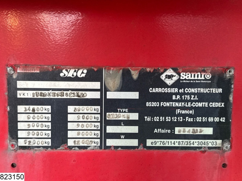 Samro Bitum 23780 Litres, 1 compartment - 유조 세미 트레일러 : 사진 5 Samro Bitum 23780 Litres, 1 compartment - 유조 세미 트레일러 : 사진 5