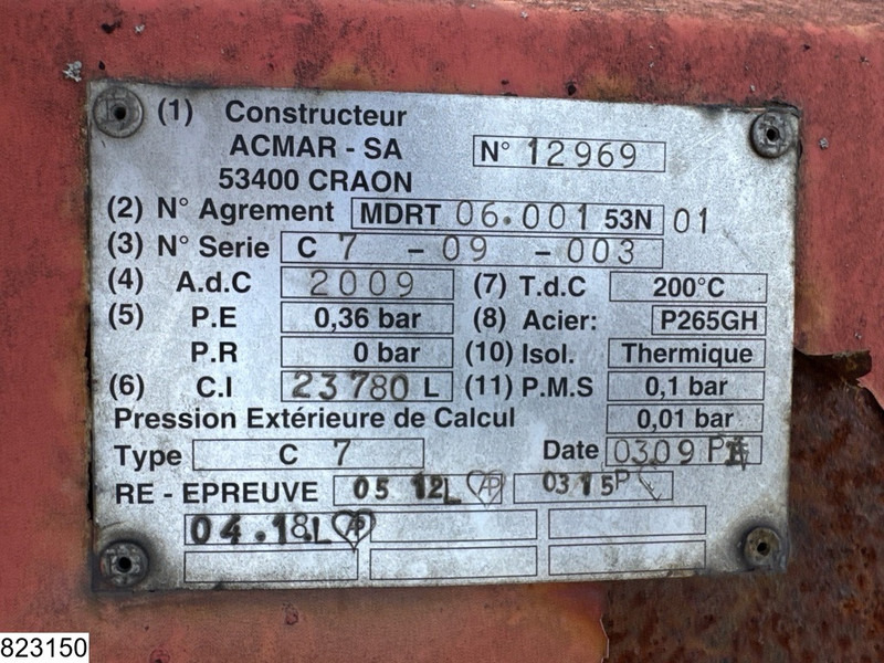 Samro Bitum 23780 Litres, 1 compartment - 유조 세미 트레일러 : 사진 4 Samro Bitum 23780 Litres, 1 compartment - 유조 세미 트레일러 : 사진 4