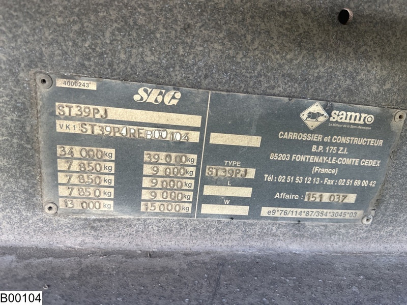 Samro gesloten bak Mega, Jumbo - 밀폐형 박스 세미 트레일러 : 사진 4 Samro gesloten bak Mega, Jumbo - 밀폐형 박스 세미 트레일러 : 사진 4