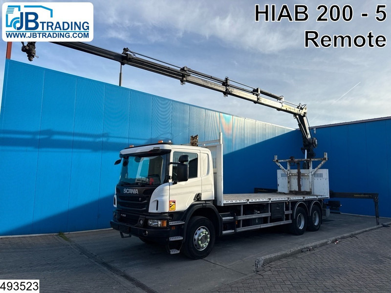 Scania P 410 6x4, EURO 6, Hiab, Remote, Retarder - 드롭사이드/ 플랫베드 트럭, 크레인 트럭 : 사진 1 Scania P 410 6x4, EURO 6, Hiab, Remote, Retarder - 드롭사이드/ 플랫베드 트럭, 크레인 트럭 : 사진 1
