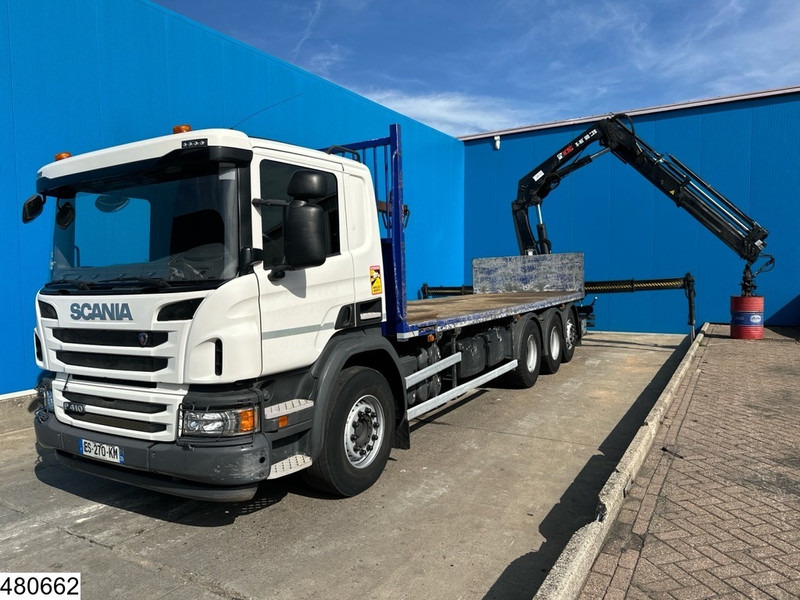 Scania P 410 8x4, EURO 6, HIAB, Remote, Steeringaxle - 드롭사이드/ 플랫베드 트럭, 크레인 트럭 : 사진 5 Scania P 410 8x4, EURO 6, HIAB, Remote, Steeringaxle - 드롭사이드/ 플랫베드 트럭, 크레인 트럭 : 사진 5