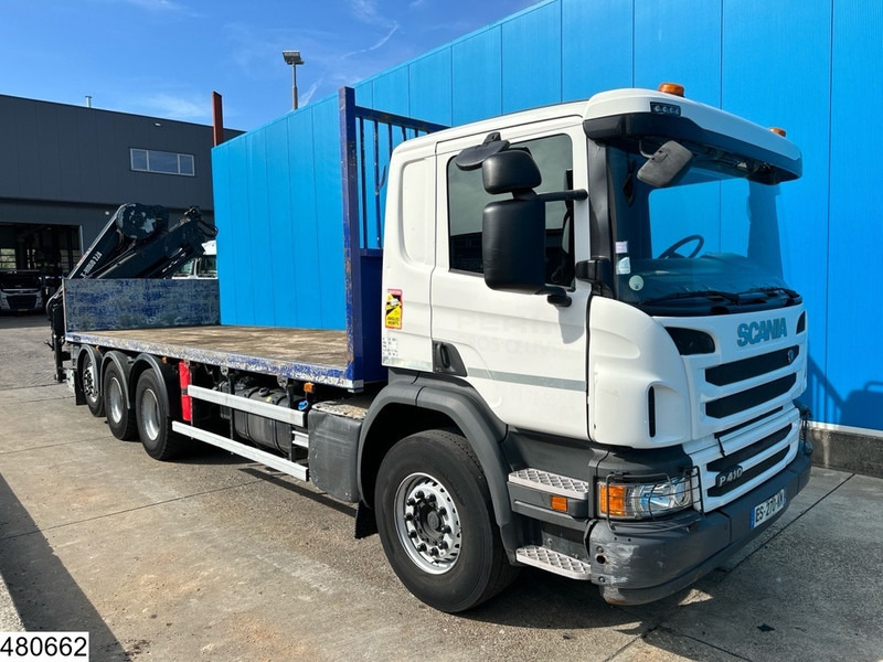 Scania P 410 8x4, EURO 6, HIAB, Remote, Steeringaxle - 드롭사이드/ 플랫베드 트럭, 크레인 트럭 : 사진 4 Scania P 410 8x4, EURO 6, HIAB, Remote, Steeringaxle - 드롭사이드/ 플랫베드 트럭, 크레인 트럭 : 사진 4