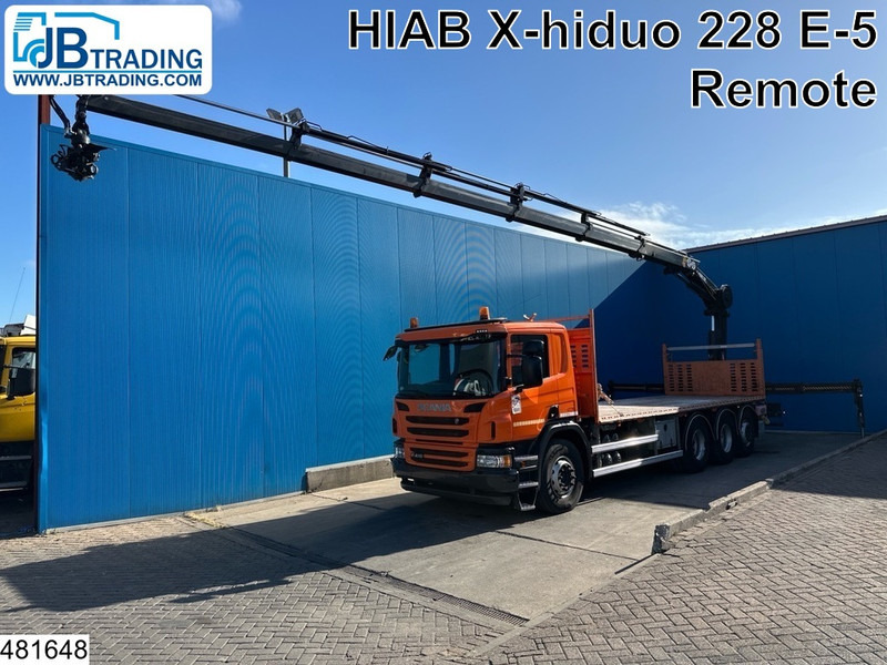 Scania P 410 8x4, EURO 6, HIAB, Remote - 드롭사이드/ 플랫베드 트럭, 크레인 트럭 : 사진 1 Scania P 410 8x4, EURO 6, HIAB, Remote - 드롭사이드/ 플랫베드 트럭, 크레인 트럭 : 사진 1