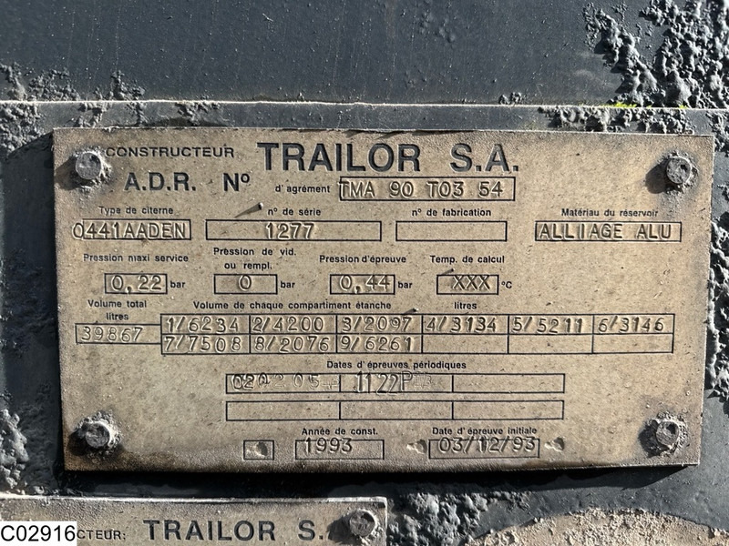 Trailor tank 39867 liter, 9 Comp - 유조 세미 트레일러 : 사진 5 Trailor tank 39867 liter, 9 Comp - 유조 세미 트레일러 : 사진 5