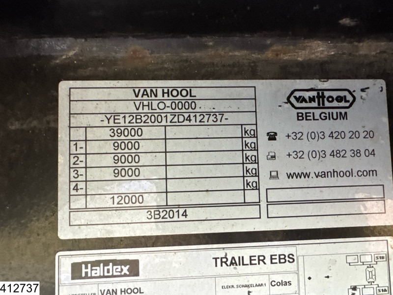 Van Hool gesloten bak - 밀폐형 박스 세미 트레일러 : 사진 4 Van Hool gesloten bak - 밀폐형 박스 세미 트레일러 : 사진 4