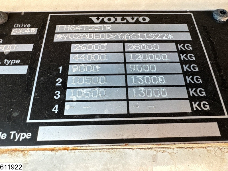 트랙터 유닛 Volvo FH16 550 6x4, EURO 3, Manual, Retarder : 사진 7