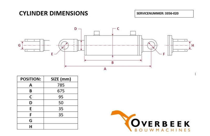 Atlas 52 D - Tilt cylinder/Kippzylinder/Nijgcilinder - 유압 건설기계 용 : 사진 4 Atlas 52 D - Tilt cylinder/Kippzylinder/Nijgcilinder - 유압 건설기계 용 : 사진 4