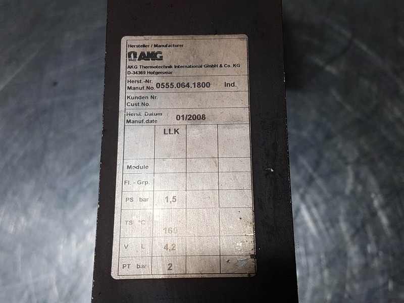 Kramer 880-AKG 0555.064.1800-Cooler/Kühler/Koeler - 엔진 및 부품 건설기계 용 : 사진 4 Kramer 880-AKG 0555.064.1800-Cooler/Kühler/Koeler - 엔진 및 부품 건설기계 용 : 사진 4