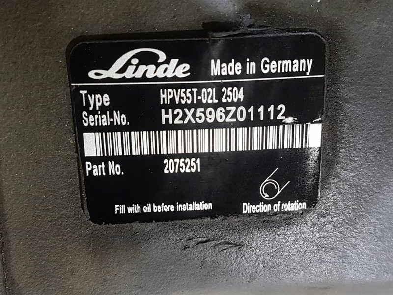 Linde HPV55-02L - Vögele - 2075251 -Drive pump/Fahrpumpe - 유압 : 사진 2 Linde HPV55-02L - Vögele - 2075251 -Drive pump/Fahrpumpe - 유압 : 사진 2