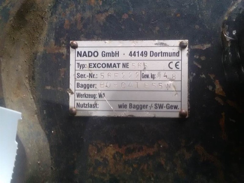 NADO Excomat NE 565 - Bobcat - Quick coupler - 퀵 커플러 : 사진 4 NADO Excomat NE 565 - Bobcat - Quick coupler - 퀵 커플러 : 사진 4