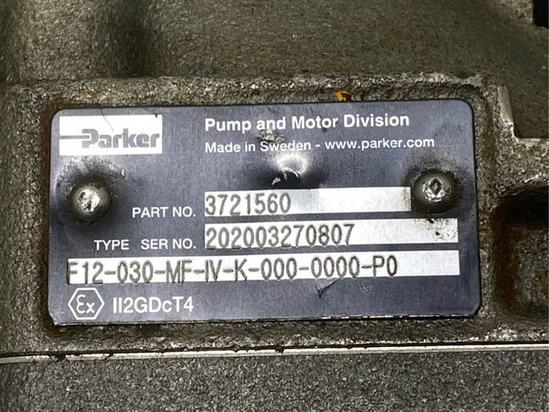 Parker F12-030-MF-IV-K - 3721560 - Drive motor/Fahrmotor - 유압 건설기계 용 : 사진 5 Parker F12-030-MF-IV-K - 3721560 - Drive motor/Fahrmotor - 유압 건설기계 용 : 사진 5