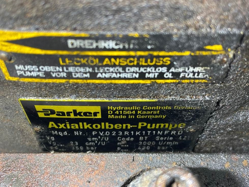 Parker PV023R1K1T1NFRD - Load sensing pump - 유압 건설기계 용 : 사진 4 Parker PV023R1K1T1NFRD - Load sensing pump - 유압 건설기계 용 : 사진 4