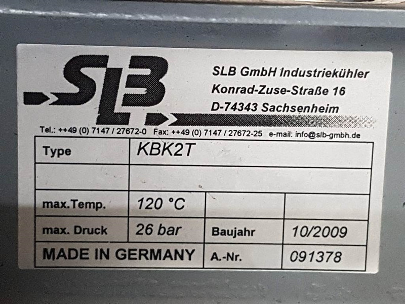 Zettelmeyer ZL-SLB KBK2T-091378-Cooler/Kühler/Koeler - 엔진 건설기계 용 : 사진 4 Zettelmeyer ZL-SLB KBK2T-091378-Cooler/Kühler/Koeler - 엔진 건설기계 용 : 사진 4