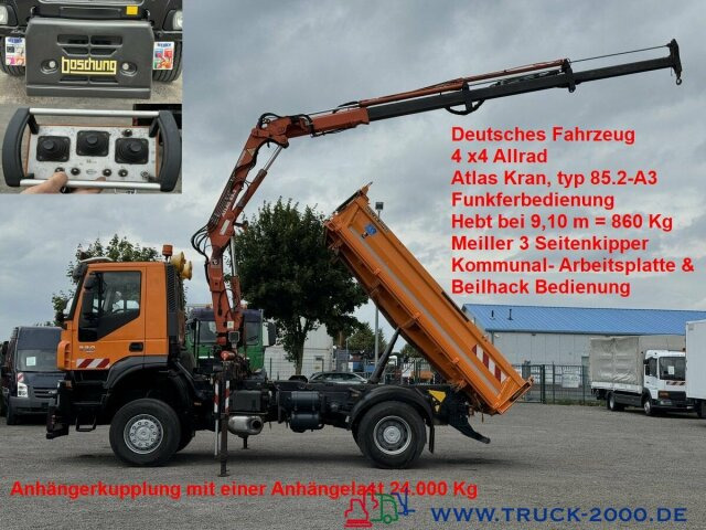 Iveco Stralis AD190T33 4x4 Winterdienst Atlas Kran - 덤프트럭, 크레인 트럭 : 사진 1 Iveco Stralis AD190T33 4x4 Winterdienst Atlas Kran - 덤프트럭, 크레인 트럭 : 사진 1