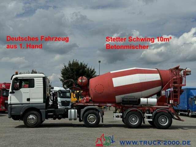 MAN TGX 18.460 XL Stetter Schwing 10m3 Deutscher LKW - 콘크리트 믹서 트럭 : 사진 1 MAN TGX 18.460 XL Stetter Schwing 10m3 Deutscher LKW - 콘크리트 믹서 트럭 : 사진 1