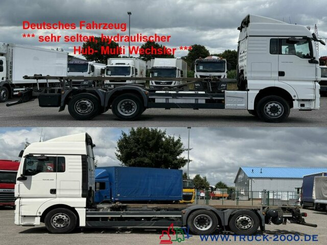 MAN TGX 26.480 XLX Haus Bett hydr Hub Multi Wechsler - 컨테이너 운반 장치/ 스와프 보디 트럭 : 사진 1 MAN TGX 26.480 XLX Haus Bett hydr Hub Multi Wechsler - 컨테이너 운반 장치/ 스와프 보디 트럭 : 사진 1