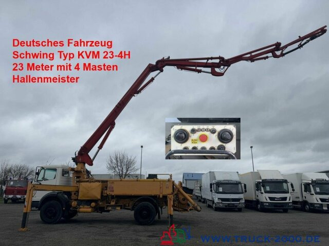Mercedes-Benz 1722 Betonpumpe Schwing 23m 4 Mast Hallenmeister - 크레인 트럭 : 사진 1 Mercedes-Benz 1722 Betonpumpe Schwing 23m 4 Mast Hallenmeister - 크레인 트럭 : 사진 1