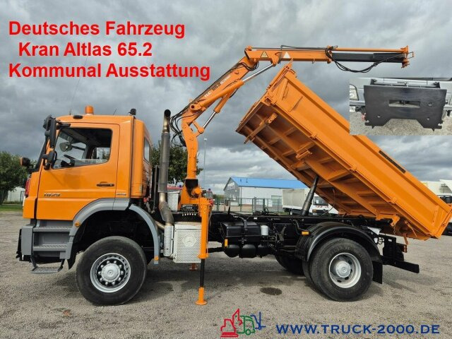 Mercedes-Benz Axor 1829 4x4 Atlas65.2 Kran Kommunal Austattung - 덤프트럭, 크레인 트럭 : 사진 1 Mercedes-Benz Axor 1829 4x4 Atlas65.2 Kran Kommunal Austattung - 덤프트럭, 크레인 트럭 : 사진 1