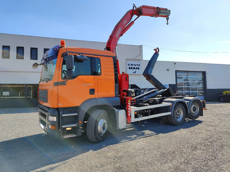 MAN TGA 28.310 Container / Fassi F130 - 후크 리프트 트럭, 크레인 트럭 : 사진 4 MAN TGA 28.310 Container / Fassi F130 - 후크 리프트 트럭, 크레인 트럭 : 사진 4