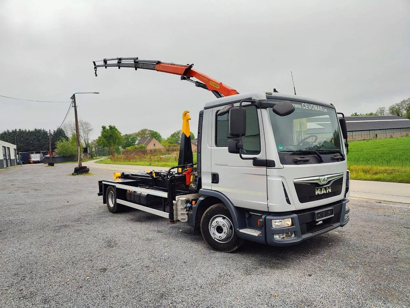 MAN TGL 12.250 Container + Palfinger PK5001 Remote - 후크 리프트 트럭, 크레인 트럭 : 사진 2 MAN TGL 12.250 Container + Palfinger PK5001 Remote - 후크 리프트 트럭, 크레인 트럭 : 사진 2