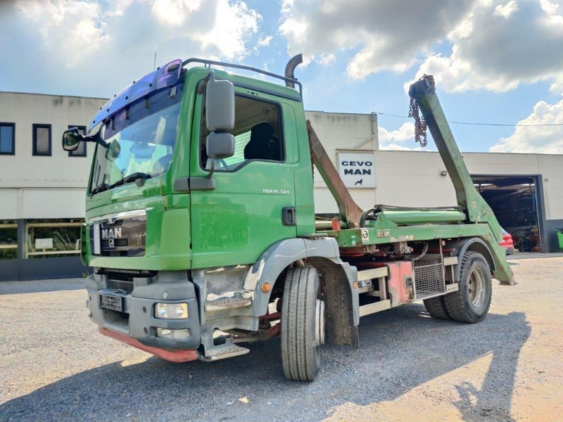 MAN TGM 18.340 Euro5 Afzetsysteem Hyvalift - 스킵 로더 트럭 : 사진 1 MAN TGM 18.340 Euro5 Afzetsysteem Hyvalift - 스킵 로더 트럭 : 사진 1