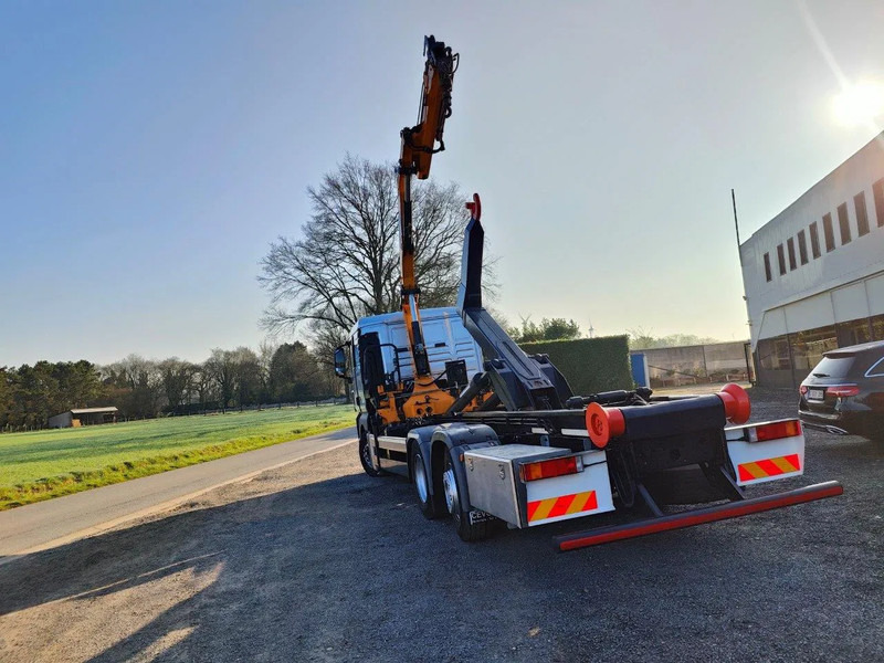 MAN TGX 26.400 6x2 Euro5 Container LEEBUR + Crane Effer 145 - 후크 리프트 트럭, 크레인 트럭 : 사진 3 MAN TGX 26.400 6x2 Euro5 Container LEEBUR + Crane Effer 145 - 후크 리프트 트럭, 크레인 트럭 : 사진 3