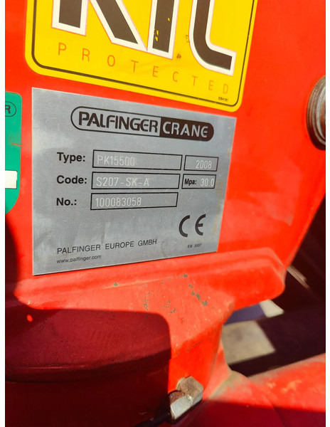 Palfinger Year 2008 Remote PK15500 - 크레인 붐 : 사진 3 Palfinger Year 2008 Remote PK15500 - 크레인 붐 : 사진 3