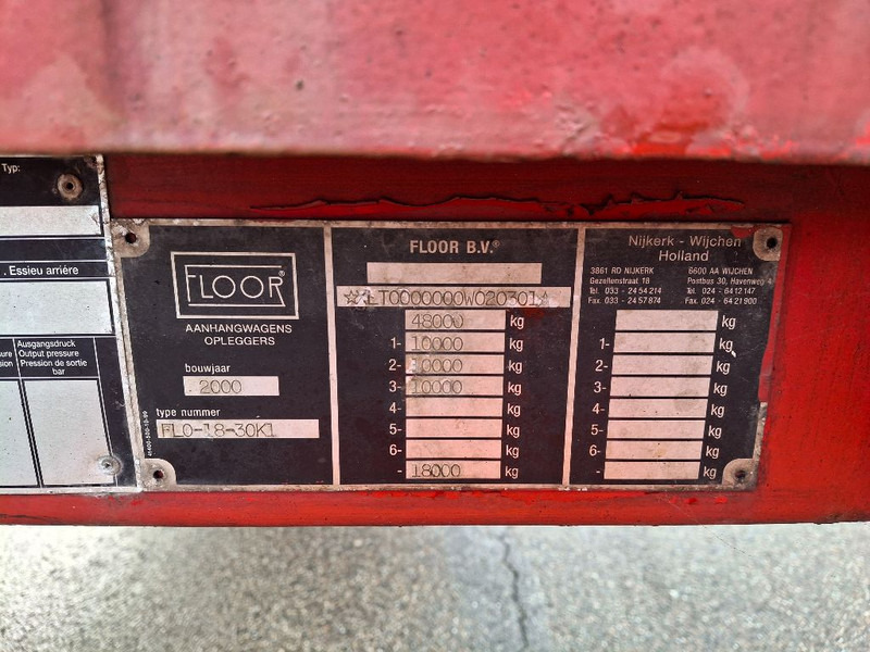 Floor FLO-18-30K1 - 드롭사이드/ 플랫베드 세미 트레일러 : 사진 2 Floor FLO-18-30K1 - 드롭사이드/ 플랫베드 세미 트레일러 : 사진 2