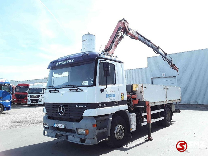 Mercedes-Benz Actros 1831 Atlas Ak140.1A4+remote lames steel 165000km - 드롭사이드/ 플랫베드 트럭, 크레인 트럭 : 사진 3 Mercedes-Benz Actros 1831 Atlas Ak140.1A4+remote lames steel 165000km - 드롭사이드/ 플랫베드 트럭, 크레인 트럭 : 사진 3