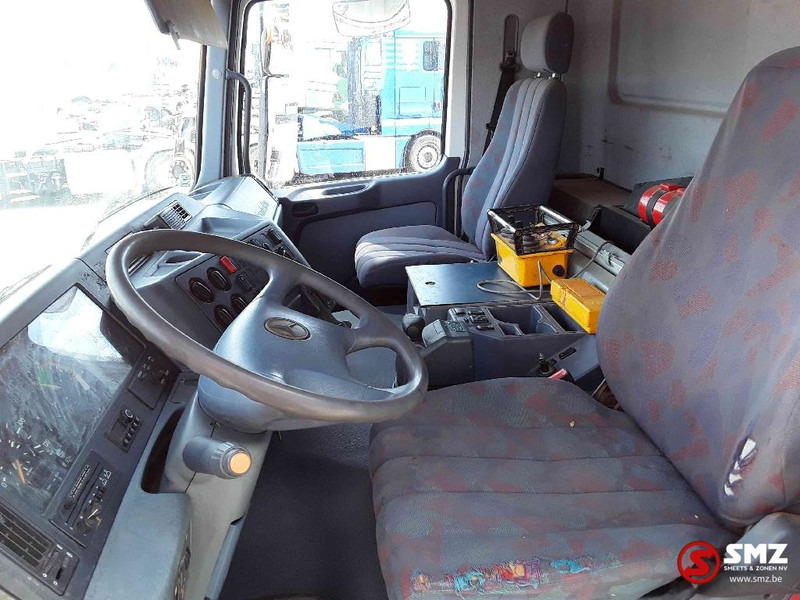 드롭사이드/ 플랫베드 트럭, 크레인 트럭 Mercedes-Benz Actros 1831 Atlas Ak140.1A4+remote lames steel 165000km : 사진 6