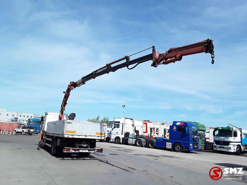 드롭사이드/ 플랫베드 트럭, 크레인 트럭 Mercedes-Benz Actros 1831 Atlas Ak140.1A4+remote lames steel 165000km : 사진 9