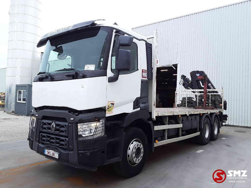 Renault C 380 hiab 188-3 remote - 드롭사이드/ 플랫베드 트럭, 크레인 트럭 : 사진 3 Renault C 380 hiab 188-3 remote - 드롭사이드/ 플랫베드 트럭, 크레인 트럭 : 사진 3