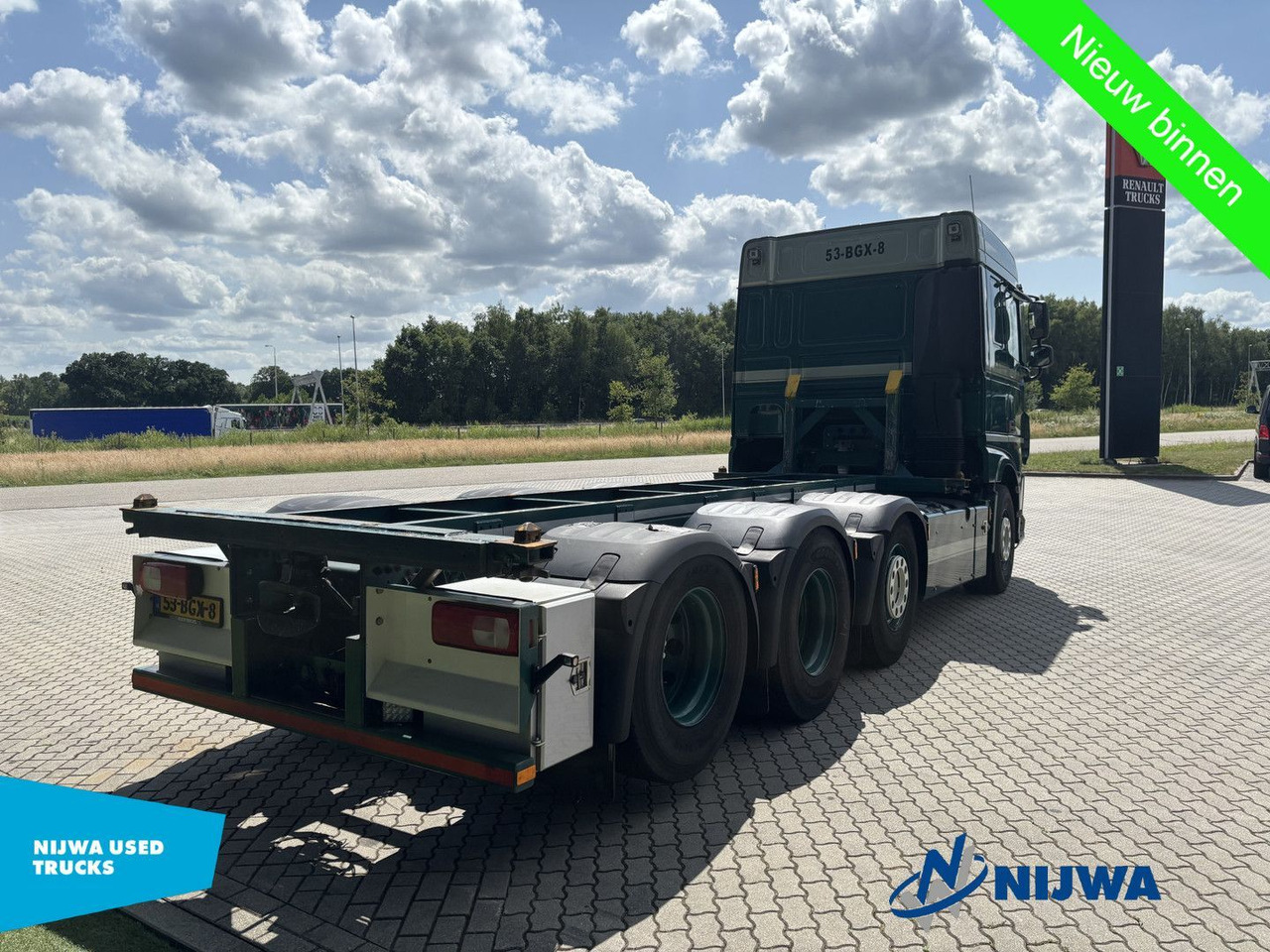 DAF XF 460 8x2 20ft container systeem - 후크 리프트 트럭 : 사진 3 DAF XF 460 8x2 20ft container systeem - 후크 리프트 트럭 : 사진 3