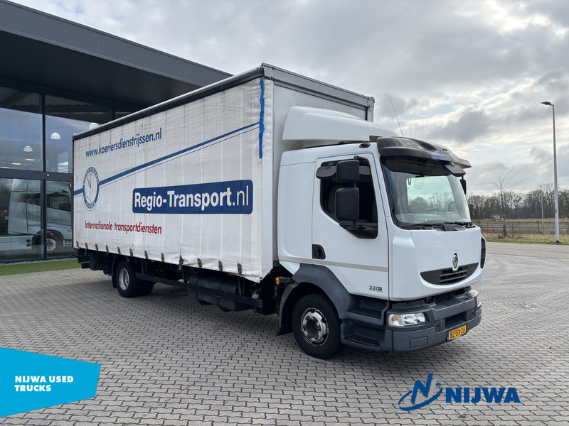 Renault MIDLUM 220 4x2 Schuifzeil + Laadklep - 커튼사이더 트럭 : 사진 2 Renault MIDLUM 220 4x2 Schuifzeil + Laadklep - 커튼사이더 트럭 : 사진 2