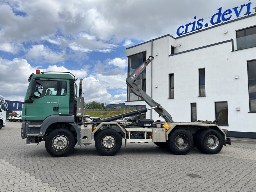 MAN TGS 35.480 8x4 Abrollkipper Hiab Multilift AHK - 후크 리프트 트럭 : 사진 5 MAN TGS 35.480 8x4 Abrollkipper Hiab Multilift AHK - 후크 리프트 트럭 : 사진 5