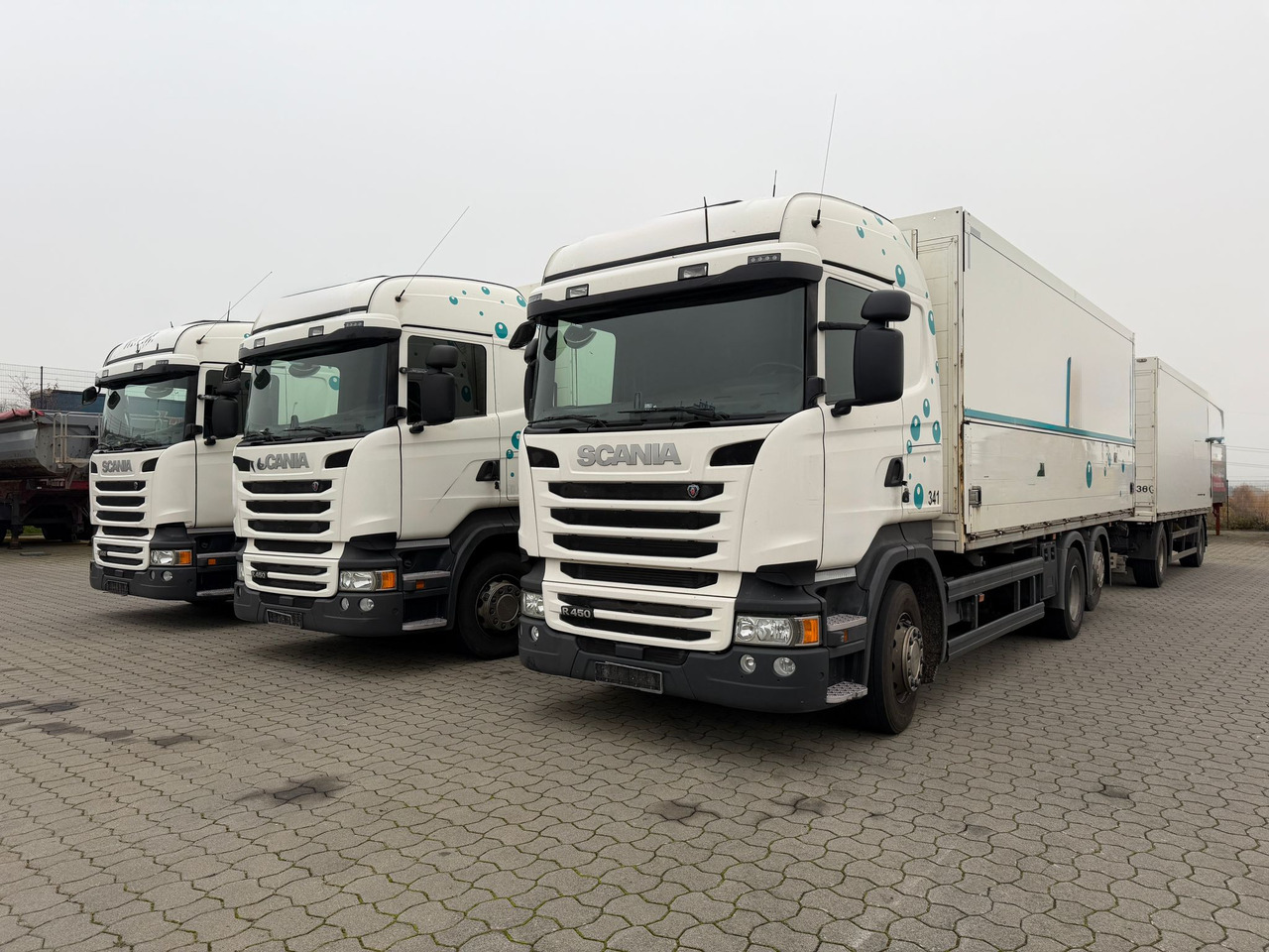 Scania R 450 6x2 Geränkezug + Orten Anhänger - 박스 트럭 : 사진 1 Scania R 450 6x2 Geränkezug + Orten Anhänger - 박스 트럭 : 사진 1