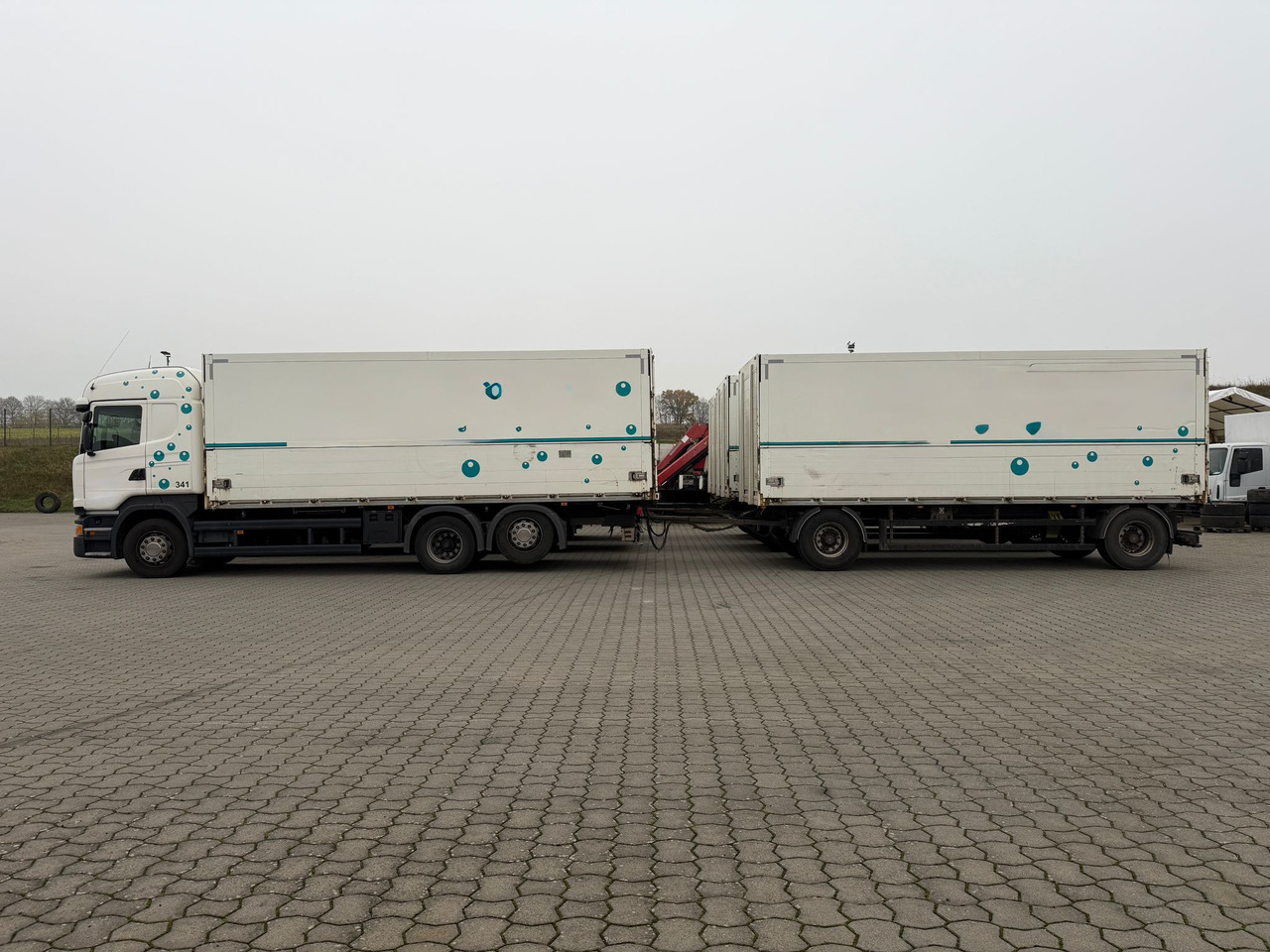 Scania R 450 6x2 Geränkezug + Orten Anhänger - 박스 트럭 : 사진 2 Scania R 450 6x2 Geränkezug + Orten Anhänger - 박스 트럭 : 사진 2