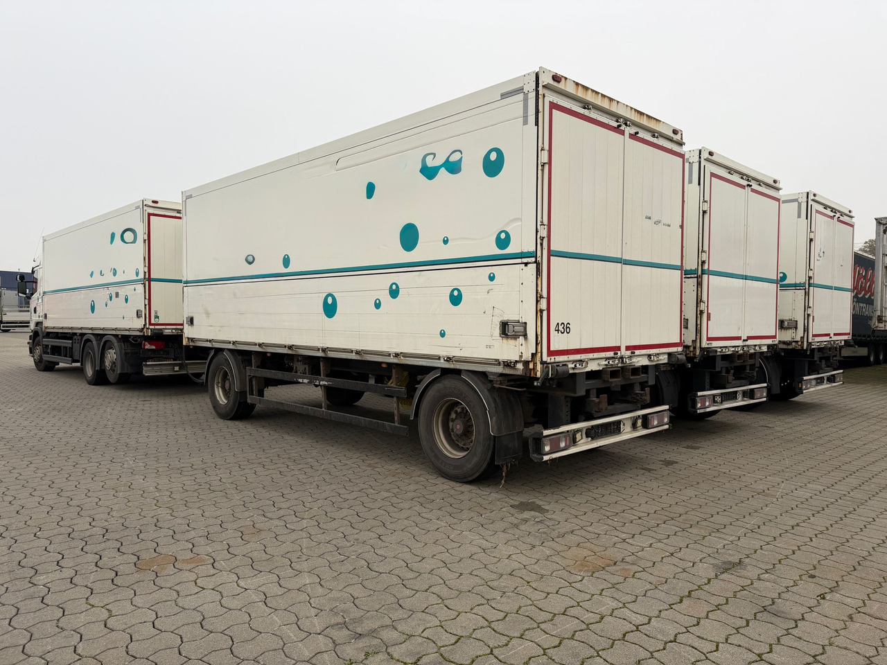 Scania R 450 6x2 Geränkezug + Orten Anhänger - 박스 트럭 : 사진 4 Scania R 450 6x2 Geränkezug + Orten Anhänger - 박스 트럭 : 사진 4