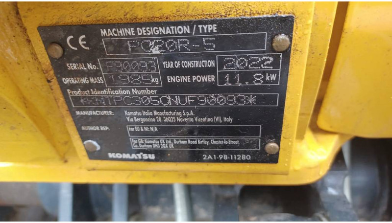 Komatsu PC 20 MR-5 - 미니 굴삭기 : 사진 2 Komatsu PC 20 MR-5 - 미니 굴삭기 : 사진 2