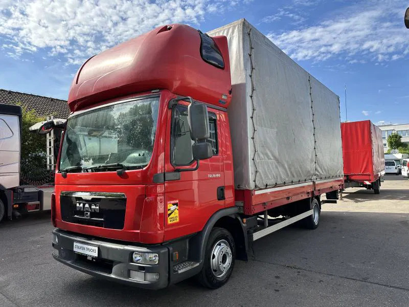 MAN TGL 8.180 FBL Plane langes Haus Topsleeper Klima - 커튼 사이드 밴 : 사진 1 MAN TGL 8.180 FBL Plane langes Haus Topsleeper Klima - 커튼 사이드 밴 : 사진 1