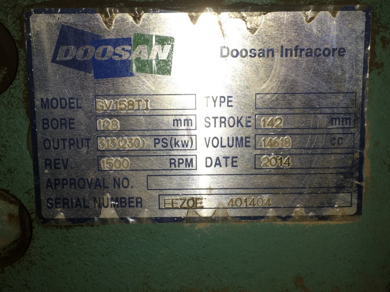 Doosan GV158TI FOR PARTS - 건설기계 : 사진 5 Doosan GV158TI FOR PARTS - 건설기계 : 사진 5