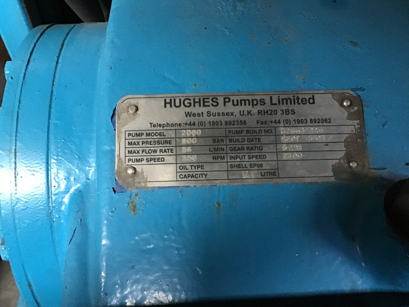 워터 펌프 Perkins 1006-6 POMP 800 BAR USED : 사진 6