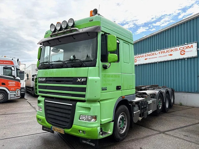 DAF XF 105.460 8x2 CHASSIS WITH MULTILIFT SYSTEM (ZF16 MANUAL GEARBOX / MX-BRAKE / 9.000 KG. FRONT-AXLE / LIFT-AXLES / FRIDGE / ETC. - 컨테이너 운반 장치/ 스와프 보디 트럭 : 사진 1 DAF XF 105.460 8x2 CHASSIS WITH MULTILIFT SYSTEM (ZF16 MANUAL GEARBOX / MX-BRAKE / 9.000 KG. FRONT-AXLE / LIFT-AXLES / FRIDGE / ETC. - 컨테이너 운반 장치/ 스와프 보디 트럭 : 사진 1