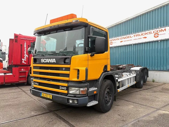 Scania P114-340 6x2 WITH MULTILIFT CONTAINERSYSTEM ONLY 80.500 KM!! ORIGINAL (10 TIRES / FULL STEEL SUSPENSION / 12 GEARS MANUAL GEARBO - 컨테이너 운반 장치/ 스와프 보디 트럭 : 사진 1 Scania P114-340 6x2 WITH MULTILIFT CONTAINERSYSTEM ONLY 80.500 KM!! ORIGINAL (10 TIRES / FULL STEEL SUSPENSION / 12 GEARS MANUAL GEARBO - 컨테이너 운반 장치/ 스와프 보디 트럭 : 사진 1