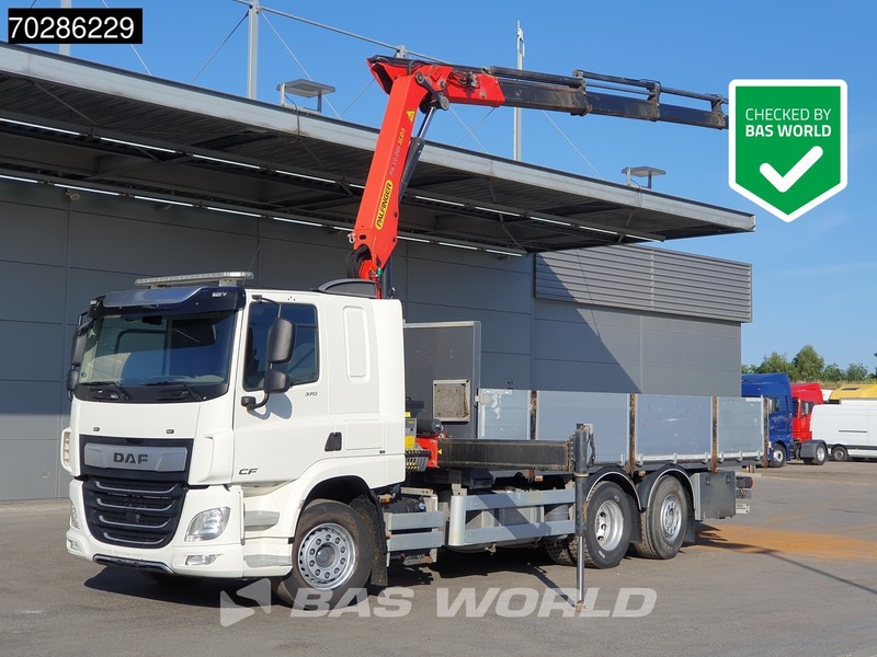 DAF CF 370 CF 6X2 Palfinger PK19.001 SLD D Kran Crane ACC Lift+lenkasche Euro 6 - 드롭사이드/ 플랫베드 트럭, 크레인 트럭 : 사진 1 DAF CF 370 CF 6X2 Palfinger PK19.001 SLD D Kran Crane ACC Lift+lenkasche Euro 6 - 드롭사이드/ 플랫베드 트럭, 크레인 트럭 : 사진 1