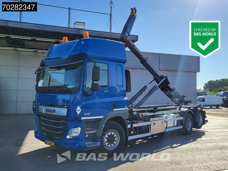 DAF CF 440 6X2 NL-Truck 21tons VDL containersystem ACC Euro 6 - 후크 리프트 트럭 : 사진 1 DAF CF 440 6X2 NL-Truck 21tons VDL containersystem ACC Euro 6 - 후크 리프트 트럭 : 사진 1