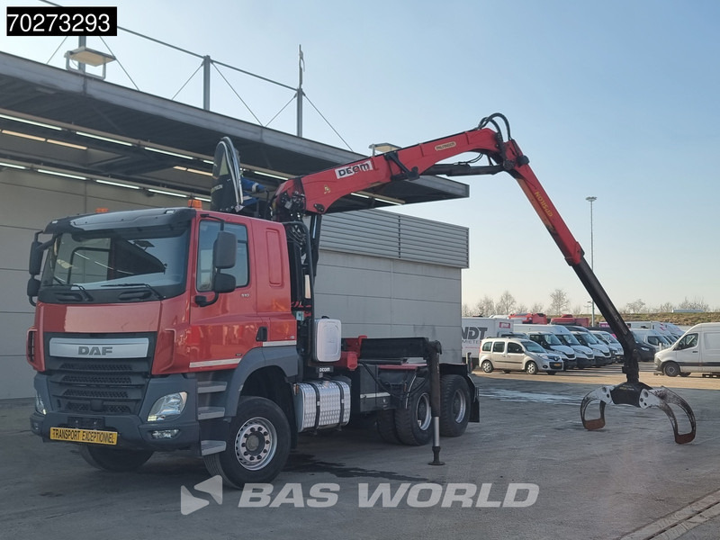 DAF CF 510 6X4 Retarder Big-Axle Holz Kran Palfinger Epsilon S260L82 - 트랙터 유닛 : 사진 5 DAF CF 510 6X4 Retarder Big-Axle Holz Kran Palfinger Epsilon S260L82 - 트랙터 유닛 : 사진 5