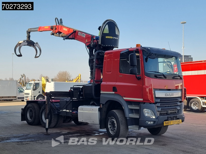 DAF CF 510 6X4 Retarder Big-Axle Holz Kran Palfinger Epsilon S260L82 - 트랙터 유닛 : 사진 3 DAF CF 510 6X4 Retarder Big-Axle Holz Kran Palfinger Epsilon S260L82 - 트랙터 유닛 : 사진 3